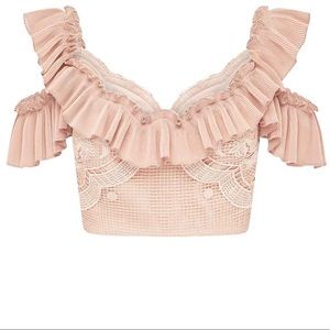 Authentic Alice McCall off the shoulder crop-top